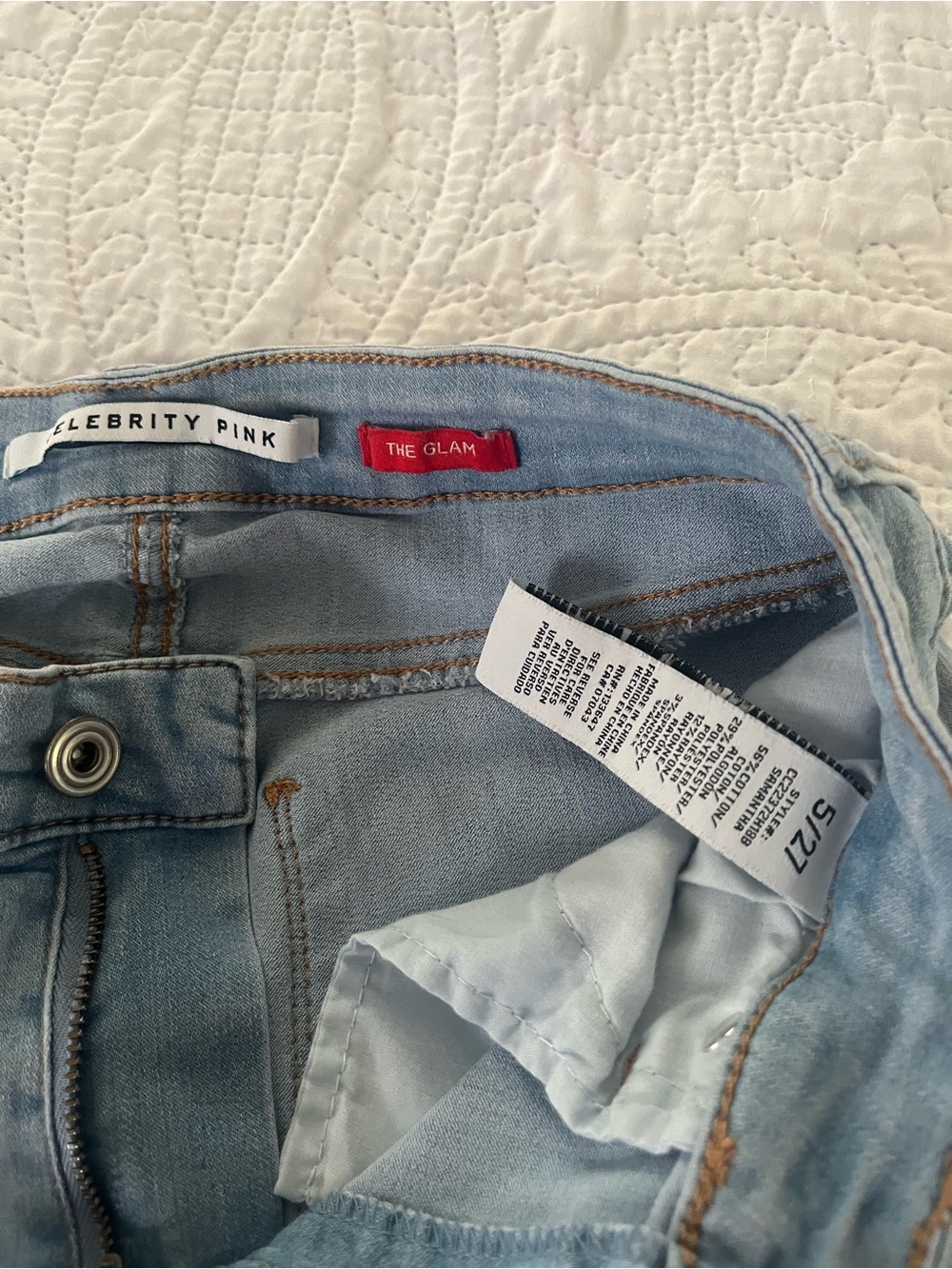 Celebrity Pink Light Blue The Glam Women's Jeggings